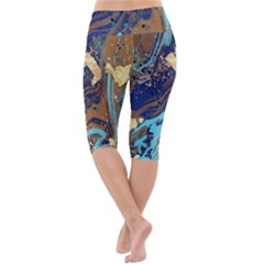 Lightweight Velour Cropped Yoga Leggings 