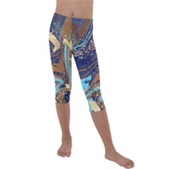 Kids  Lightweight Velour Capri Leggings  