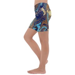 Kids  Lightweight Velour Capri Yoga Leggings 