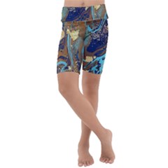 Kids  Lightweight Velour Cropped Yoga Leggings 