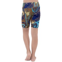 Kids  Lightweight Velour Cropped Yoga Leggings 