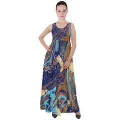 Empire Waist Velour Maxi Dress 