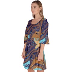 Velour Kimono Dress 