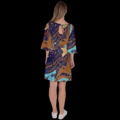 Velour Kimono Dress 