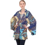 My Pour Cup Painting CBDOilPrincess 0cfa8741-c750-44af-8d62-c9a03448df92 Long Sleeve Velvet Kimono 