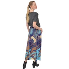 Velour Split Maxi Skirt 