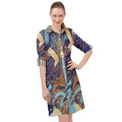 Long Sleeve Mini Shirt Dress 