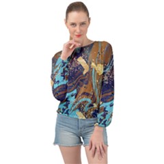 Banded Bottom Chiffon Top 