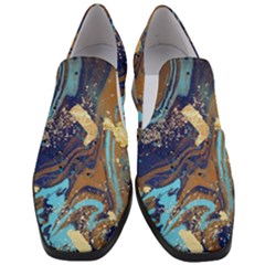 Women Slip On Heel Loafers 