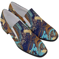 Women Slip On Heel Loafers 