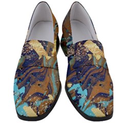 Women s Chunky Heel Loafers 