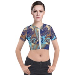 Short Sleeve Cropped Jacket 