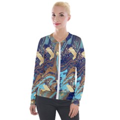 Velvet Zip Up Jacket 
