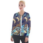 My Pour Cup Painting CBDOilPrincess 0cfa8741-c750-44af-8d62-c9a03448df92 Velvet Zip Up Jacket