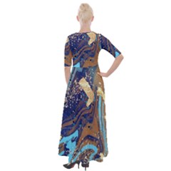 Half Sleeves Maxi Dress 