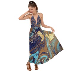 Backless Maxi Beach Dress 