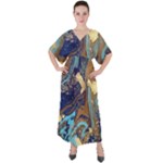 My Pour Cup Painting CBDOilPrincess 0cfa8741-c750-44af-8d62-c9a03448df92 V-Neck Boho Style Maxi Dress