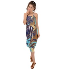 Waist Tie Cover Up Chiffon Dress 