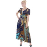 My Pour Cup Painting CBDOilPrincess 0cfa8741-c750-44af-8d62-c9a03448df92 Button Up Short Sleeve Maxi Dress