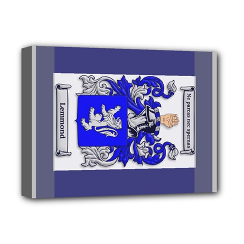 Lemmond Coat of Arm Deluxe Canvas 16  x 12  (Stretched)  from ArtsNow.com