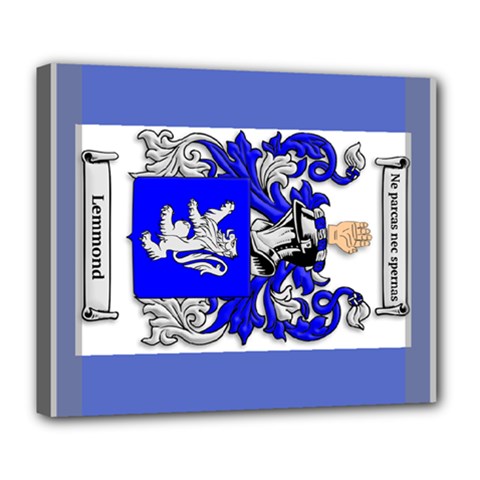 Lemmond Coat of Arm Deluxe Canvas 24  x 20  (Stretched) from ArtsNow.com