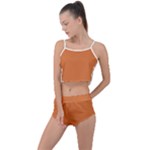Amber Glow Summer Cropped Co-Ord Set