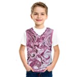 Dusty pink marbling Kids  Basketball Tank Top