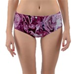 Dusty pink marbling Reversible Mid-Waist Bikini Bottoms