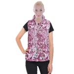 Dusty pink marbling Women s Button Up Vest
