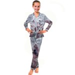 Pebbles Module  Kid s Satin Long Sleeve Pajamas Set