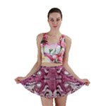 Pink marbling symmetry Mini Skirt