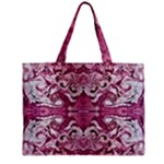 Pink marbling symmetry Zipper Mini Tote Bag