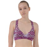 Pink marbling symmetry Sweetheart Sports Bra