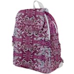 Pink marbling symmetry Top Flap Backpack