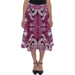 Pink marbling symmetry Perfect Length Midi Skirt