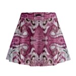 Pink marbling symmetry Mini Flare Skirt