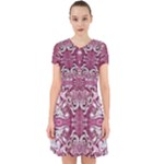 Pink marbling symmetry Adorable in Chiffon Dress