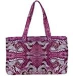 Pink marbling symmetry Canvas Work Bag