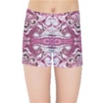 Pink marbling symmetry Kids  Sports Shorts