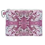 Pink marbling symmetry Canvas Cosmetic Bag (XL)