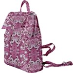 Pink marbling symmetry Buckle Everyday Backpack