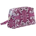 Pink marbling symmetry Wristlet Pouch Bag (Large)