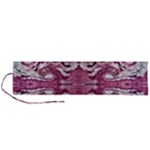 Pink marbling symmetry Roll Up Canvas Pencil Holder (L)