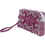 Pink marbling symmetry Wristlet Pouch Bag (Small)