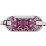 Pink marbling symmetry Rounded Waist Pouch
