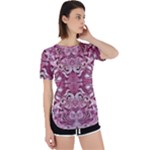 Pink marbling symmetry Perpetual Short Sleeve T-Shirt