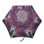 Violet feathers Mini Folding Umbrellas