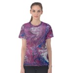 Violet feathers Women s Cotton Tee