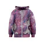 Violet feathers Kids  Zipper Hoodie