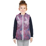 Violet feathers Kids  Hooded Puffer Vest